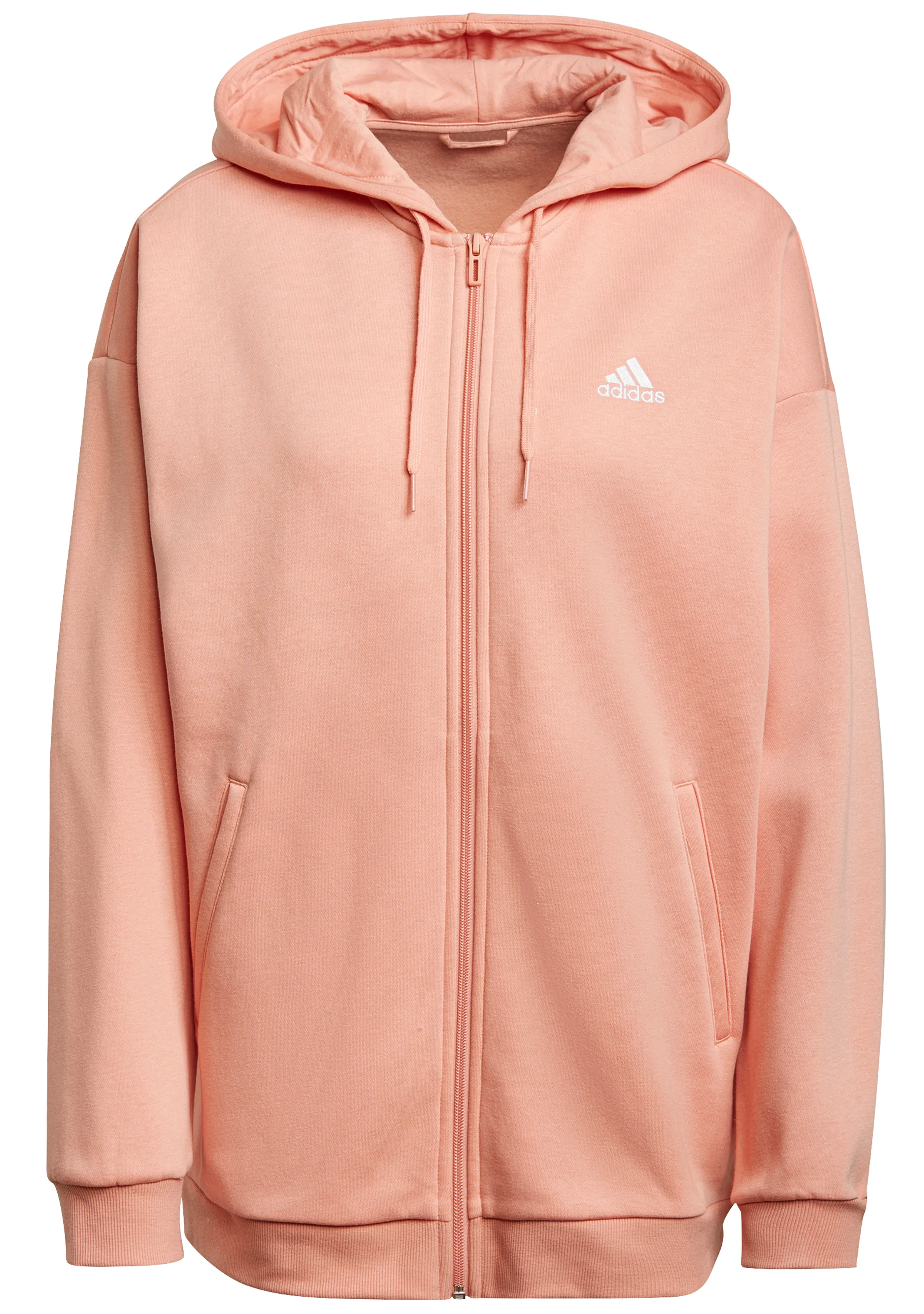 Adidas Womens Essentials Small Logo Full-Zip Hoodie <br> H10179