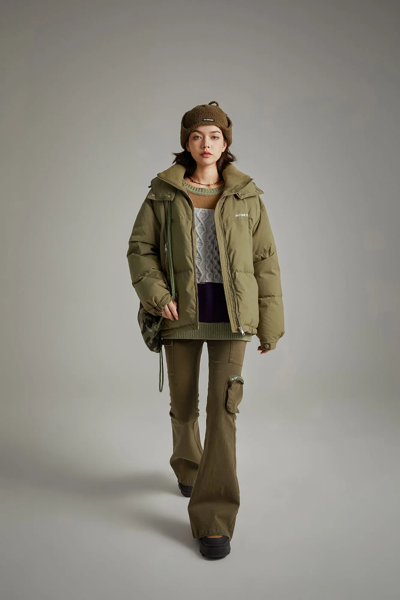 Hooded Loose Padded Jacket