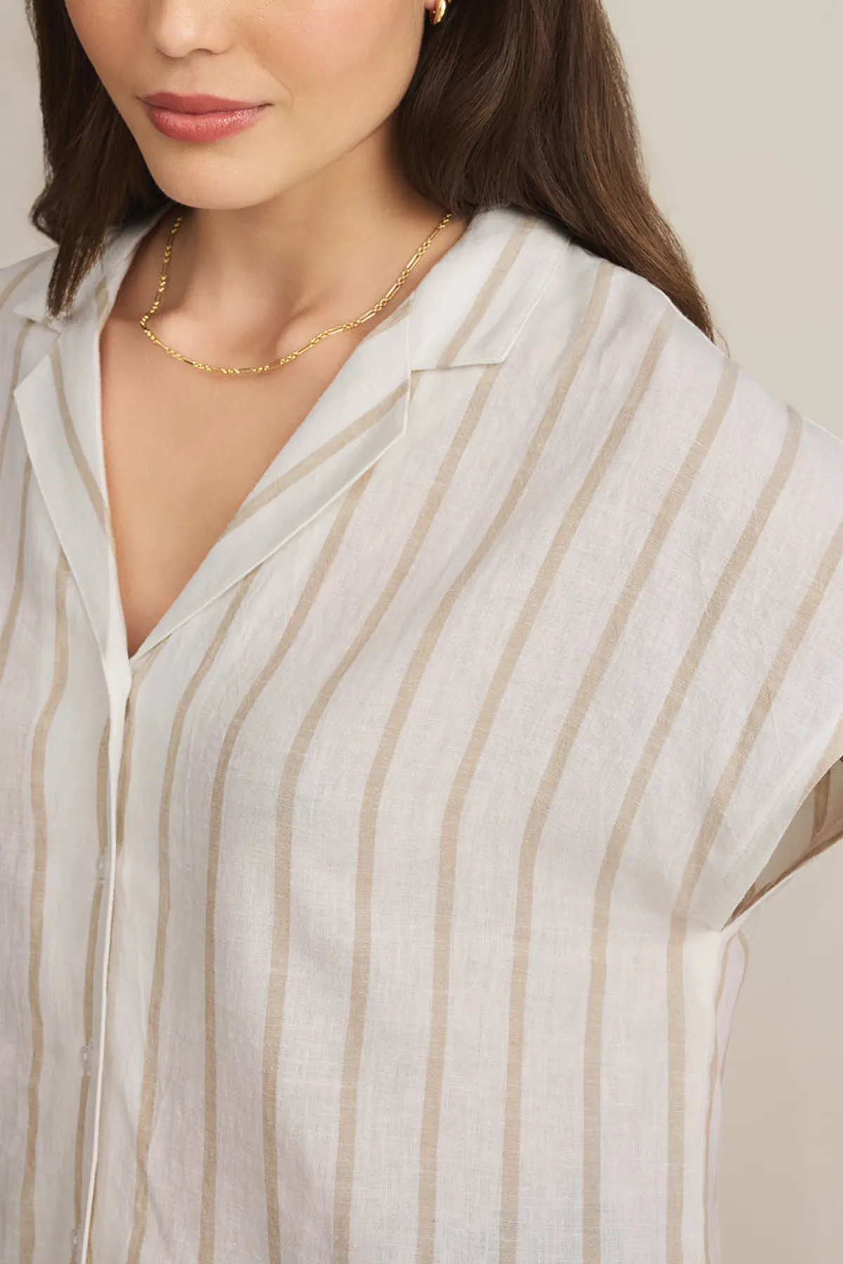 Parallel Button Down Top