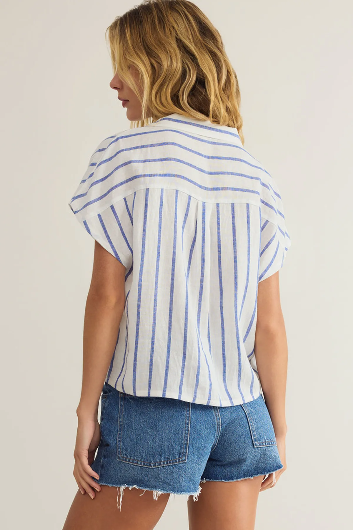 Parallel Button Down Top